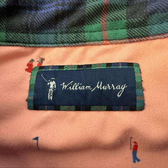 William Murray Men's Short Sleeve Golf Performance Polo Shirt Peach Size Small - Picture 5 of 6